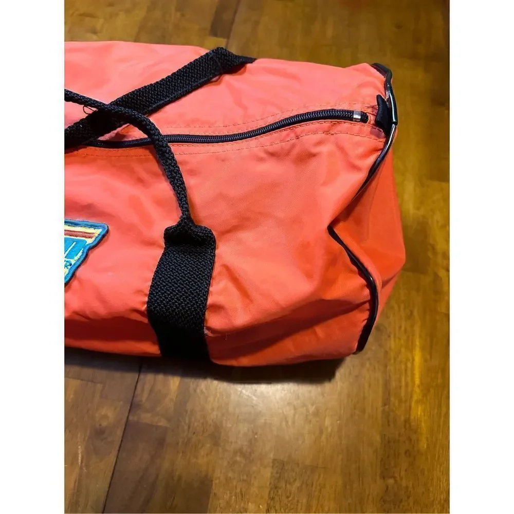 Vintage Sportsman Orange 19” Duffel Bag Nylon and Zipper